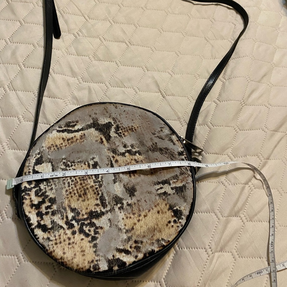 Stylish Snake Print Crossbody Bag